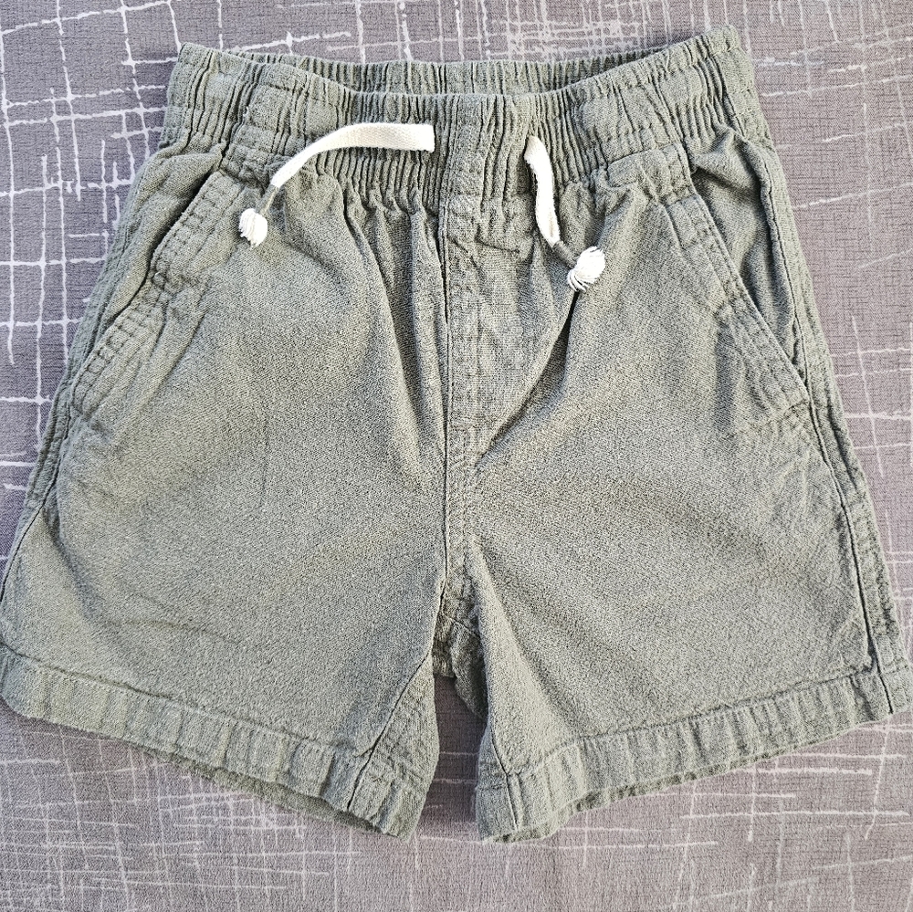 Kids Casual Olive Green Shorts